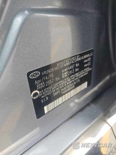 2016 Hyundai Sonata Sport - zdjęcie 14 z 18 - miniatura