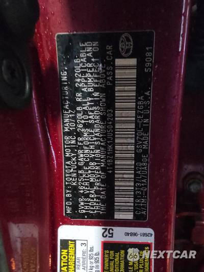 2018 Toyota Camry XLE - zdjęcie 14 z 30 - miniatura