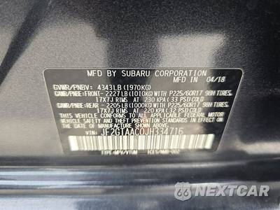 2018 Subaru Crosstrek 2.0i - zdjęcie 14 z 29 - miniatura