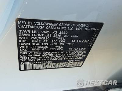 2021 Volkswagen Atlas Cross Sport V6 SEL - zdjęcie 14 z 18 - miniatura