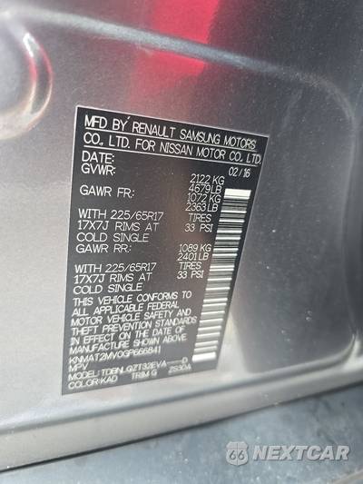 2016 Nissan Rogue SV - zdjęcie 14 z 36 - miniatura