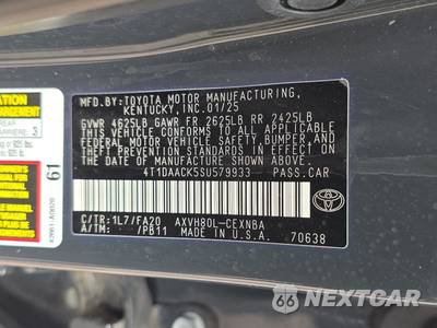 2025 Toyota Camry LE - zdjęcie 14 z 28 - miniatura