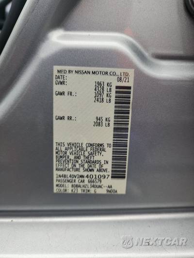 2021 Nissan Altima SV - zdjęcie 14 z 24 - miniatura
