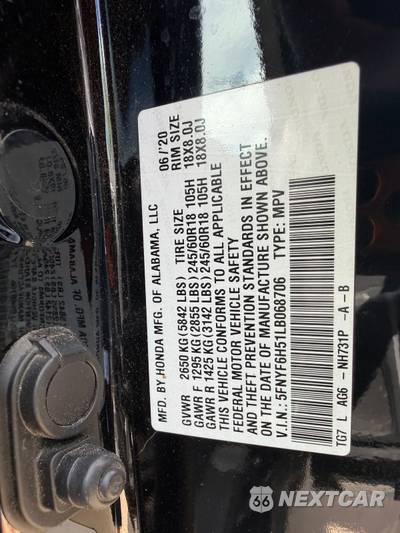 2020 Honda Pilot EX-L - zdjęcie 19 z 59 - miniatura