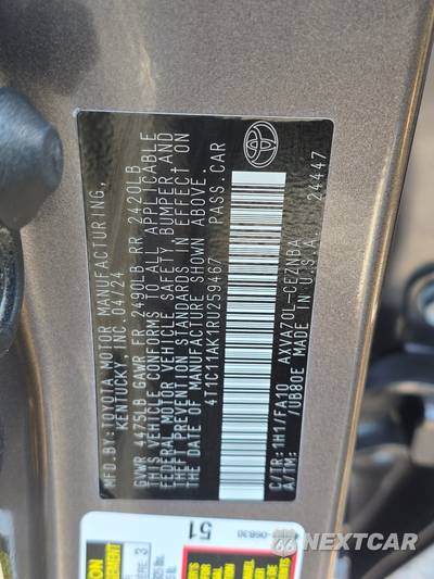 2024 Toyota Camry LE - zdjęcie 14 z 37 - miniatura
