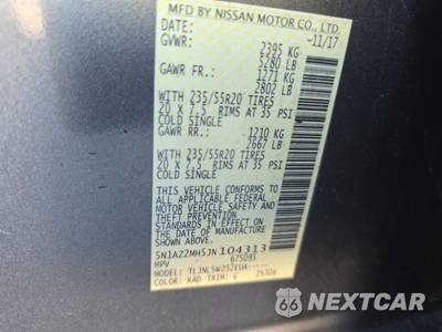 2018 Nissan Murano Platinum - zdjęcie 18 z 23 - miniatura