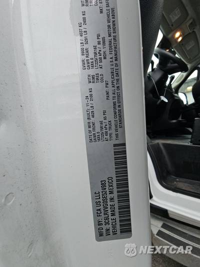2025 Ram ProMaster 2500 Cargo Van Tradesman w/Passenger Seat Low Roof 136.0" WB - zdjęcie 13 z 21 - miniatura