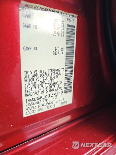 2013 Nissan Altima 3.5 SL Sedan - zdjęcie 13 z 29 - miniatura