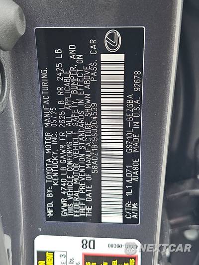 2025 Lexus ES 350 - zdjęcie 14 z 28 - miniatura