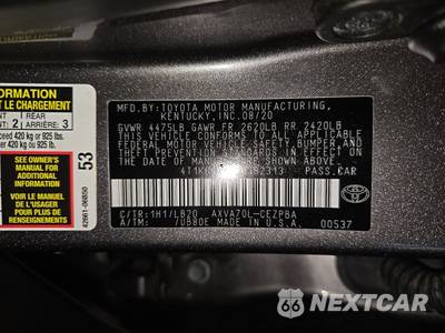 2020 Toyota Camry XSE - zdjęcie 14 z 37 - miniatura