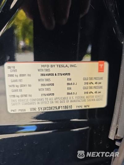 2018 Tesla Model X 75D - zdjęcie 17 z 22 - miniatura