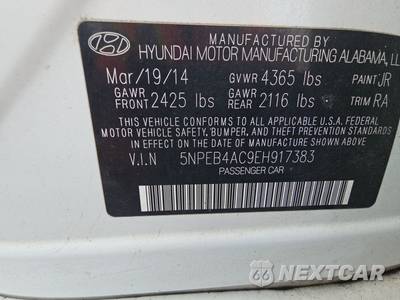 2014 Hyundai Sonata GLS - zdjęcie 14 z 24 - miniatura