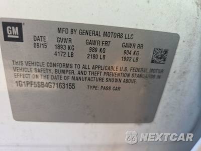 2016 Chevrolet Cruze Limited 2LT 1SH - zdjęcie 14 z 36 - miniatura