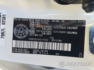2015 Toyota Sequoia Platinum - zdjęcie 15 z 34 - miniatura