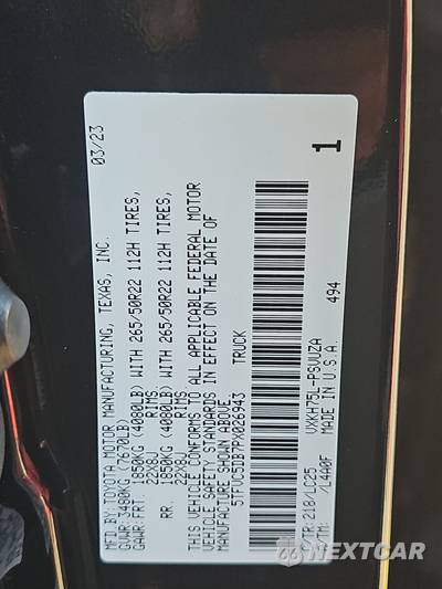 2023 Toyota Tundra Hybrid Capstone Crew Cab Short Bed - zdjęcie 14 z 27 - miniatura