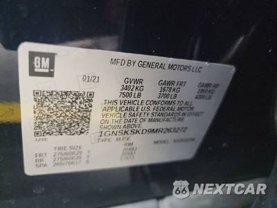 2021 Chevrolet Tahoe Premier 1LZ - zdjęcie 15 z 18 - miniatura