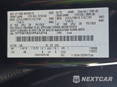 2023 Ford F-150 Raptor Crew Cab Short Bed - zdjęcie 14 z 22 - miniatura
