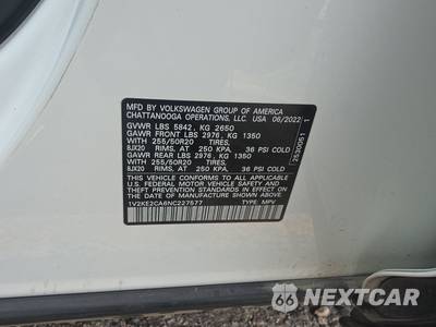 2022 Volkswagen Atlas Cross Sport V6 SE w/Technology - zdjęcie 14 z 32 - miniatura