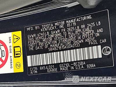 2019 Lexus ES 350 - zdjęcie 14 z 23 - miniatura