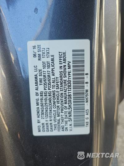 2016 Honda Odyssey SE 118.1" WB - zdjęcie 15 z 37 - miniatura