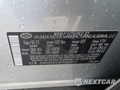 2023 Hyundai Santa Fe SEL - zdjęcie 14 z 21 - miniatura