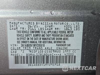 2021 Nissan Sentra SR - zdjęcie 14 z 36 - miniatura
