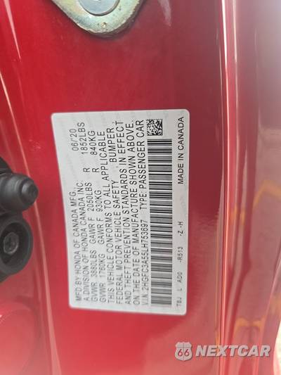2020 Honda Civic Si Coupe w/Summer Tires - zdjęcie 14 z 25 - miniatura