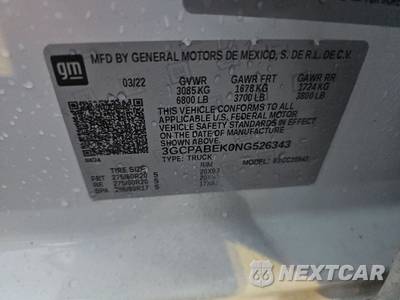 2022 Chevrolet Silverado 1500 Custom Crew Cab Short Bed 1CX - zdjęcie 14 z 31 - miniatura
