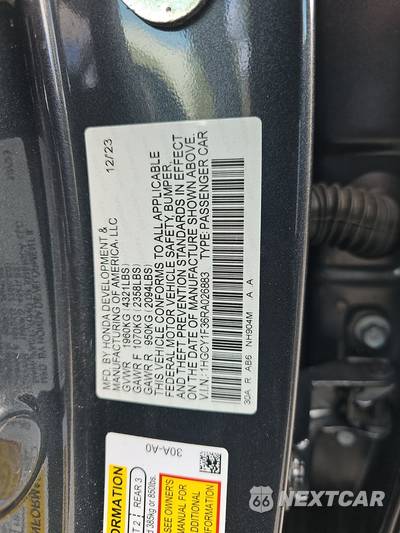 2024 Honda Accord Sedan EX - zdjęcie 15 z 33 - miniatura