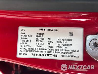 2021 Tesla Model 3 Standard Range Plus - zdjęcie 16 z 39 - miniatura
