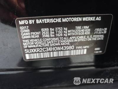 2017 BMW X5 Sports Activity Vehicle sDrive35i LUXURY LINE - zdjęcie 11 z 19 - miniatura