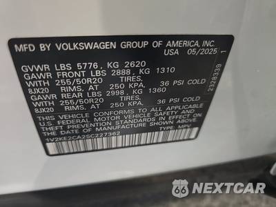2025 Volkswagen Atlas Cross Sport 2.0T SE w/Technology - zdjęcie 14 z 24 - miniatura