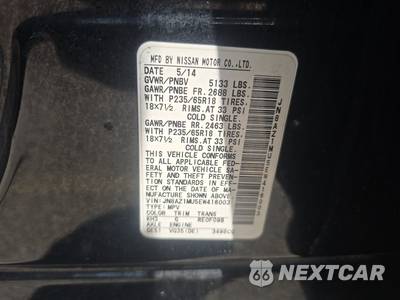 2014 Nissan Murano SL - zdjęcie 14 z 31 - miniatura
