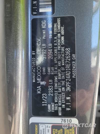 2024 Kia Forte LXS - zdjęcie 14 z 34 - miniatura