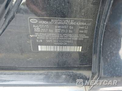 2016 Hyundai Sonata Limited - zdjęcie 14 z 18 - miniatura