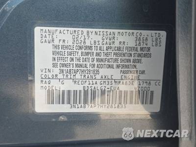 2017 Nissan Sentra SL - zdjęcie 14 z 29 - miniatura