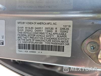 2020 Honda Accord Hybrid EX-L - zdjęcie 14 z 64 - miniatura