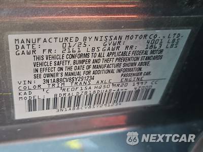 2025 Nissan Sentra SV - zdjęcie 14 z 31 - miniatura