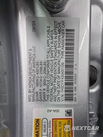 2025 Honda Accord Sedan SE - zdjęcie 11 z 19 - miniatura
