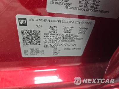 2024 GMC Sierra 1500 AT4 Crew Cab Short Bed 4SB - zdjęcie 14 z 35 - miniatura