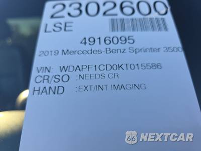 2019 Mercedes-Benz Sprinter 3500 Cargo Van High Roof 170.0" WB - zdjęcie 15 z 39 - miniatura