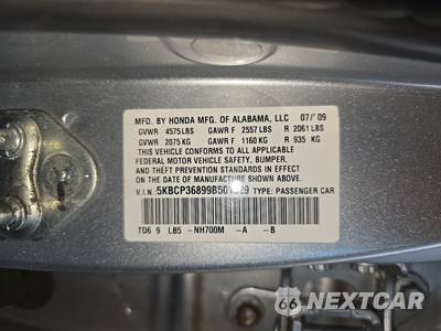 2009 Honda Accord Sedan EX-L - zdjęcie 14 z 40 - miniatura