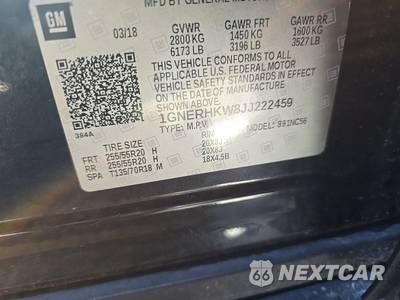 2018 Chevrolet Traverse LT Leather 3LT - zdjęcie 15 z 34 - miniatura