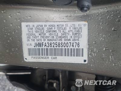 2008 Honda Civic Hybrid Sedan w/Navigation - zdjęcie 19 z 28 - miniatura