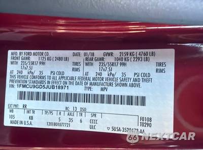 2018 Ford Escape SE - zdjęcie 21 z 21 - miniatura