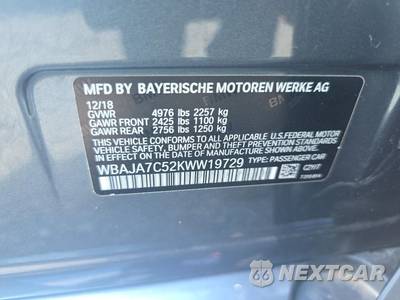 2019 BMW 5 Series Sedan 530i xDrive - zdjęcie 17 z 21 - miniatura