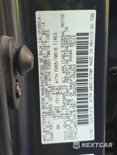 2015 Toyota Tacoma Crew Cab Medium Bed - zdjęcie 14 z 31 - miniatura