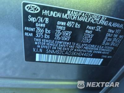 2019 Hyundai Santa Fe SE - zdjęcie 17 z 21 - miniatura
