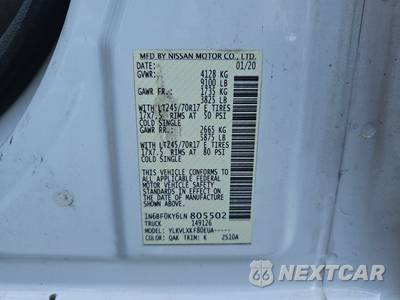 2020 Nissan NV2500 HD Cargo SV Standard Roof 146.1" WB - zdjęcie 15 z 33 - miniatura