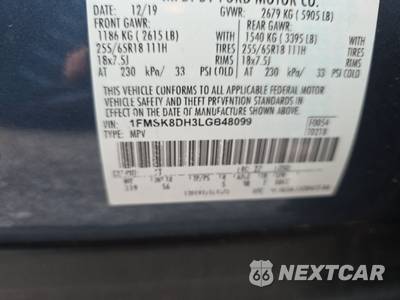 2020 Ford Explorer XLT - zdjęcie 15 z 19 - miniatura